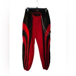 American Bazi Red and Black Cargo Pants